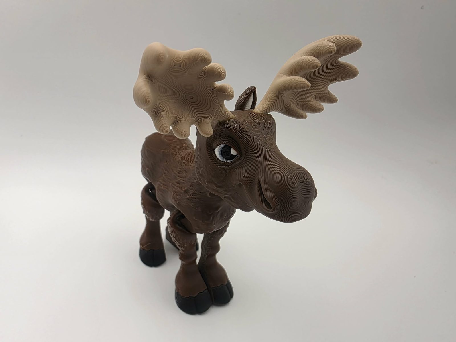 Bull Moose - Standard - 4" Long x 2.75" Tip of Antler to Tip of Antler x 4.25" Tall 3D print product image