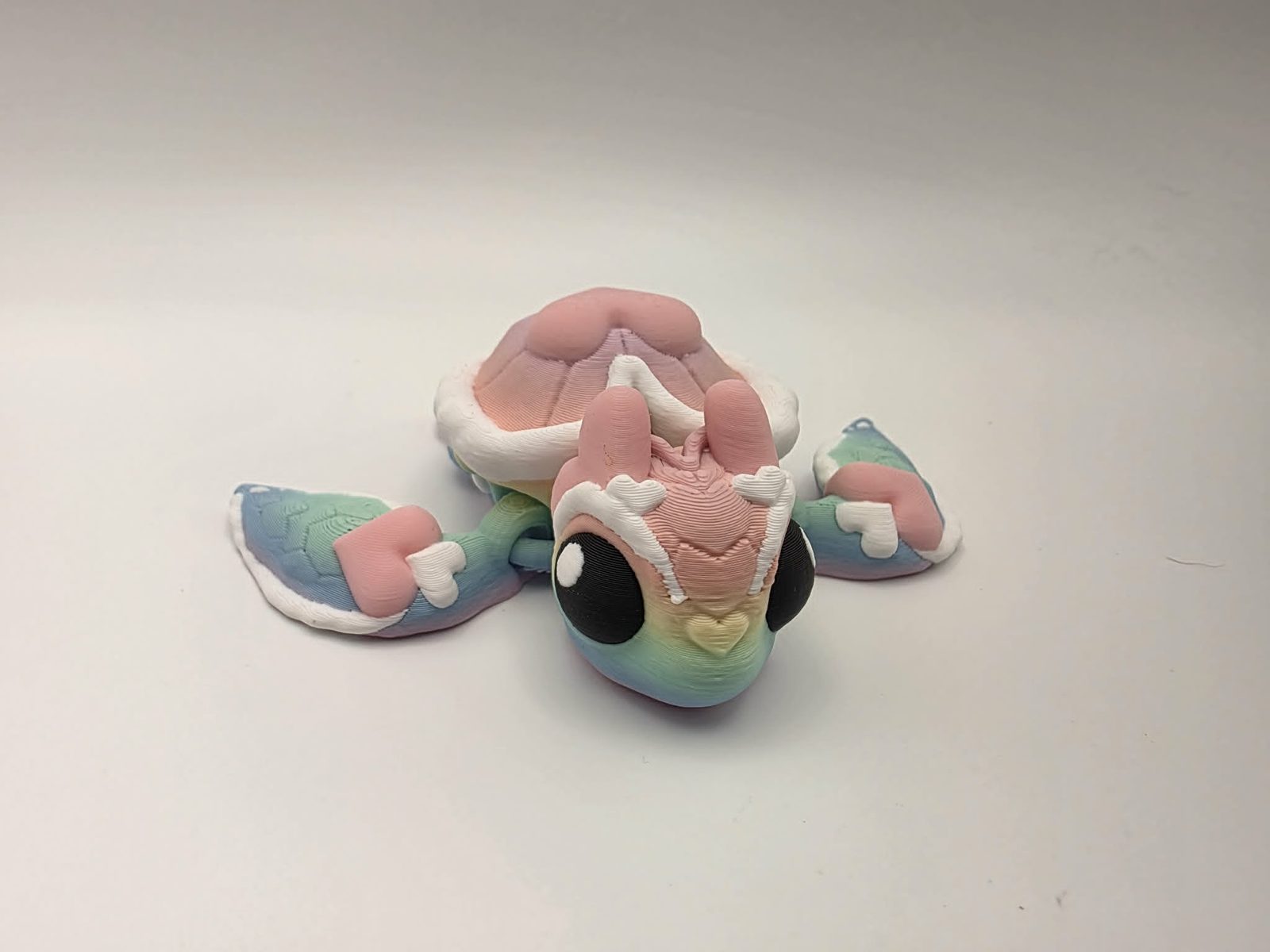 Heart Turtle - Standard - 3.5" Long x 3.5" Wide Tip of Fin to Tip of Fin x 1.25" Tall 3D print product image