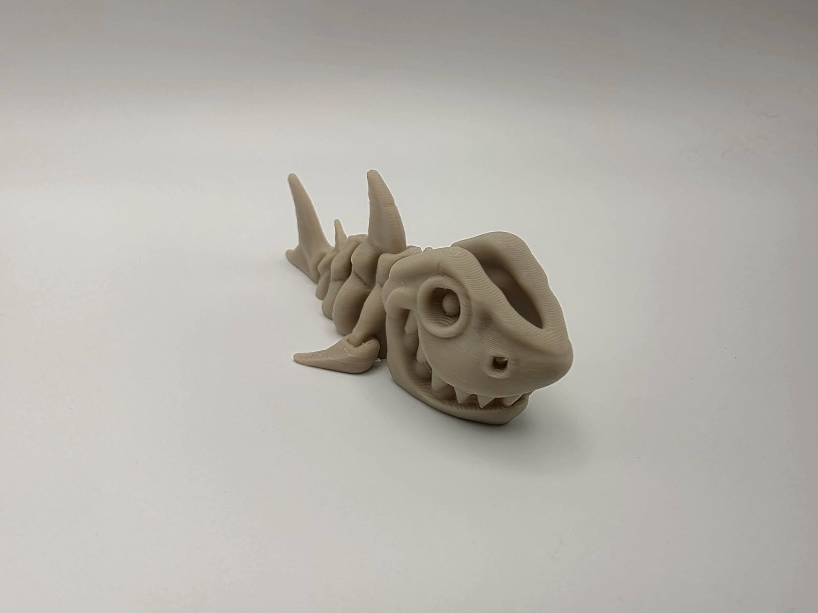 Skeleton Shark - Standard - 3.5" Long x 1.5" Wide x 1.25" Tall 3D print product image