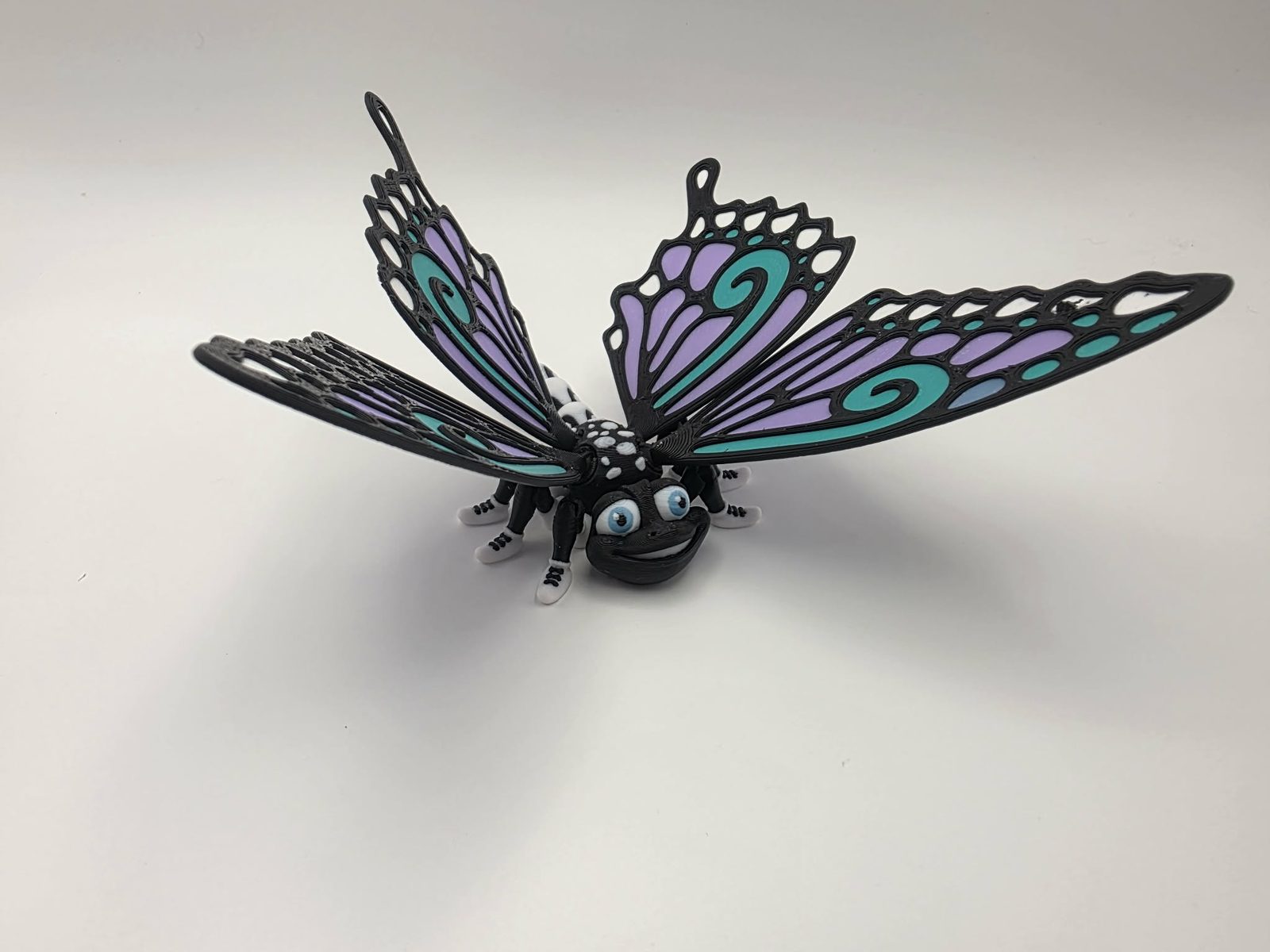 Butterfly - Standard - 5" Long Tip of Wing to Tip of Wing x 5" Wide Tip of Wing to Tip of Wing x 2.25" Tall 3D print product image