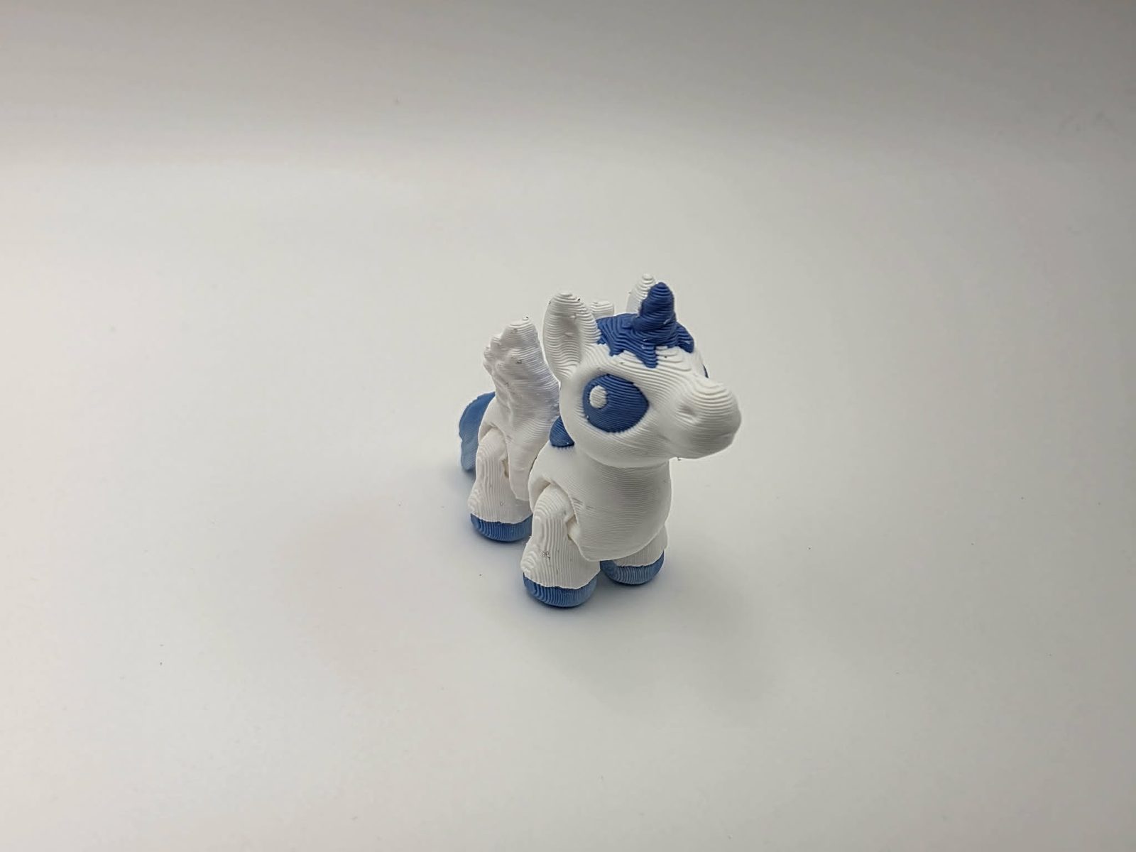 Alicorn - Blue Cloud - White, Blue and White 3D printed item image