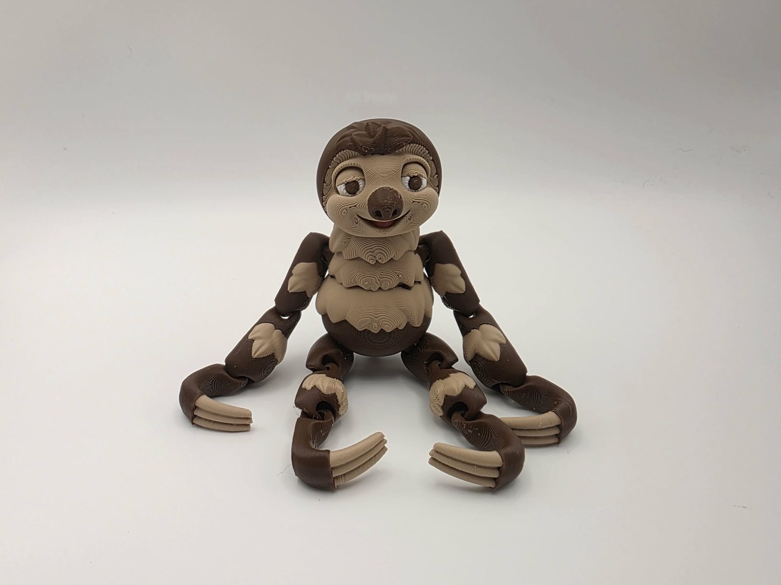Sloth - Standard - 3" Wide Outer Arm to Outer Arm x 1" Chest to Back x 5" Tall 3D print product image